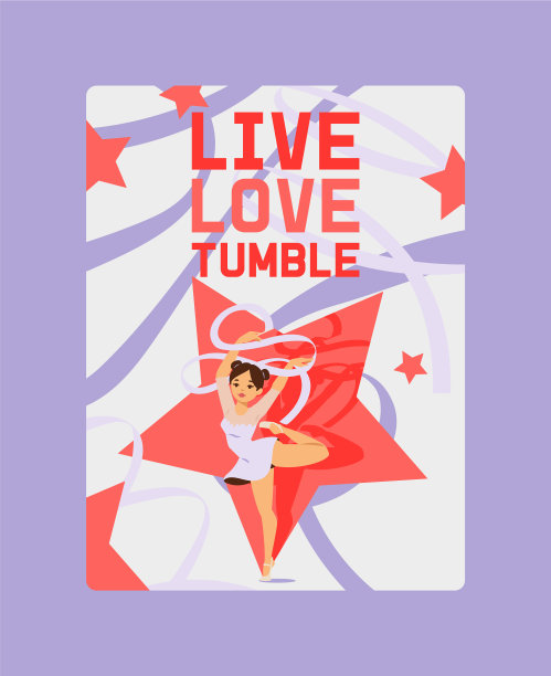 年轻女孩体操运动员锻炼体育运动员图片下载