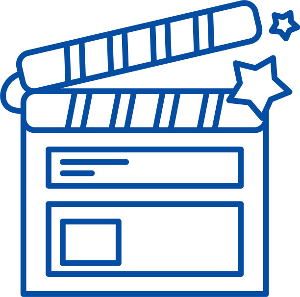 电影拍摄线图标概念电影拍摄图片下载