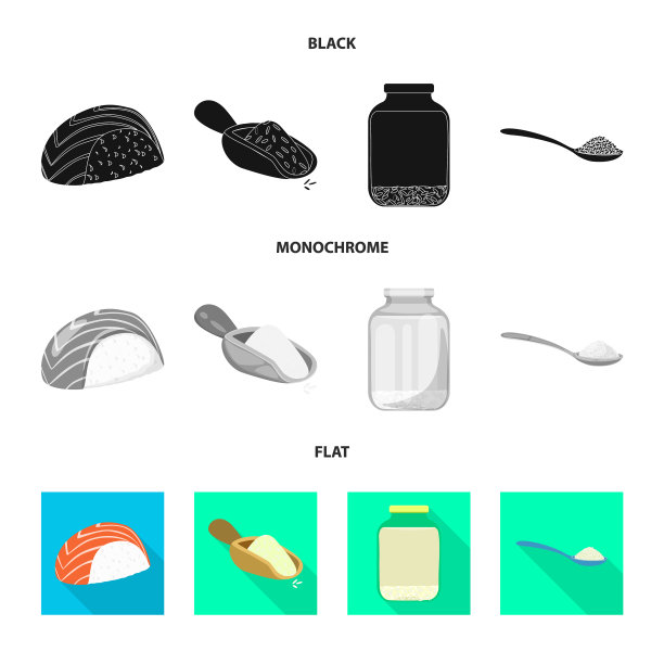 作物与生态符号的孤立对象图片下载