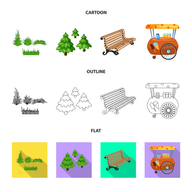 城市和街道图标设置图片下载