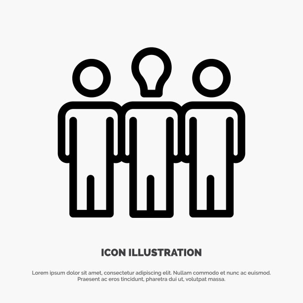 教练躺椅学习动机线图标图片下载