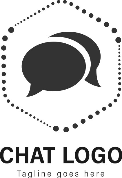 现代风格聊天Logo模板设计图片下载