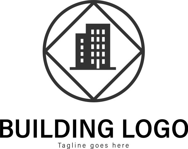 建筑标志模板设计图片下载