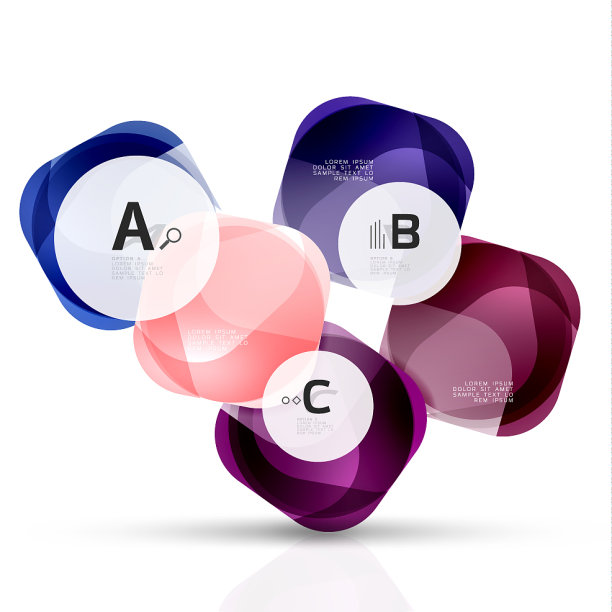 玻璃光泽抽象石材与文字抽象图片下载