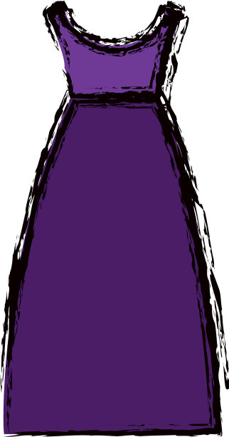 模糊七彩画的紫裙八十年代图片下载