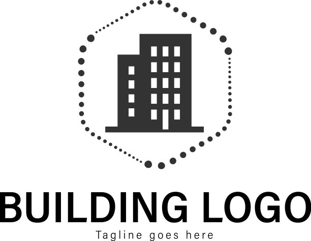 建筑标志模板设计图片下载