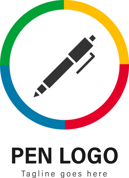 钢笔标志模板设计钢笔标志具有现代感图片下载