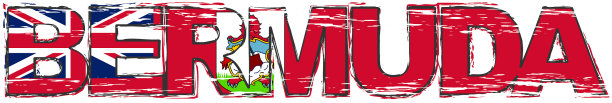 百慕大一词下面插着国旗图片下载