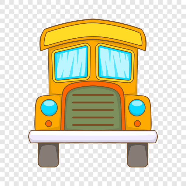 玩具卡车图标卡通风格图片下载