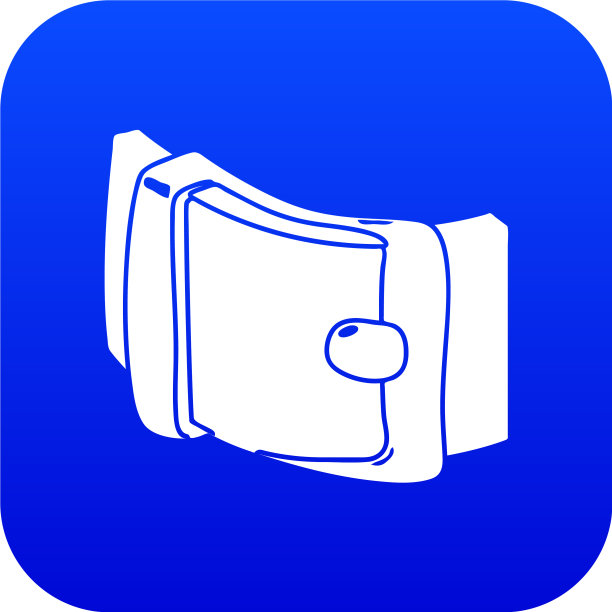 男士皮带图标蓝色图片下载