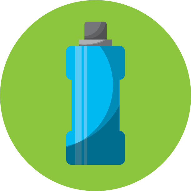 瓶水健身房孤立的图标图片下载