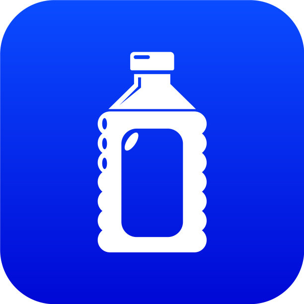 塑料肥皂瓶图标为蓝色图片下载