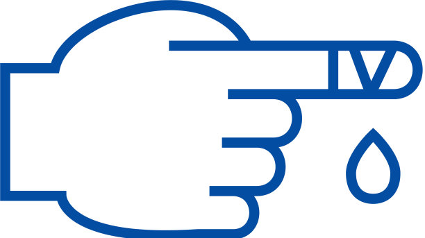 急救受伤手指线图标概念第一图片下载