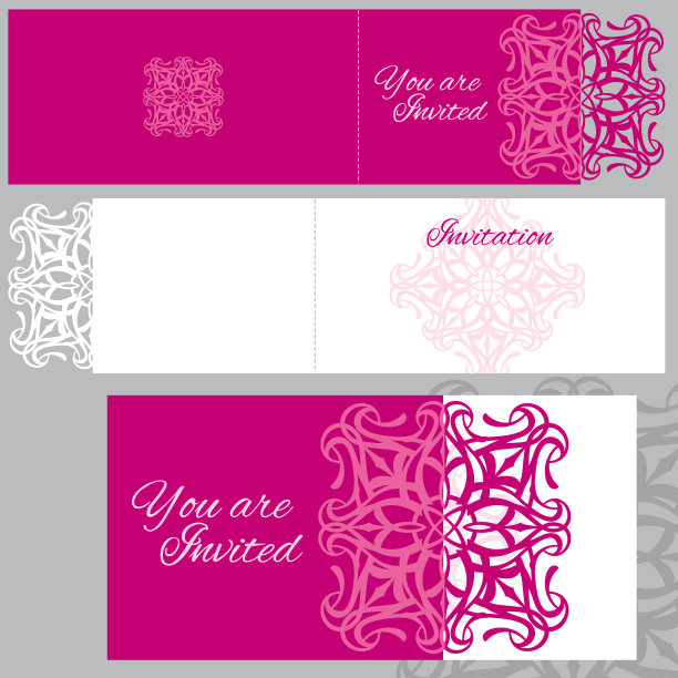 激光婚礼请柬贺卡图片下载