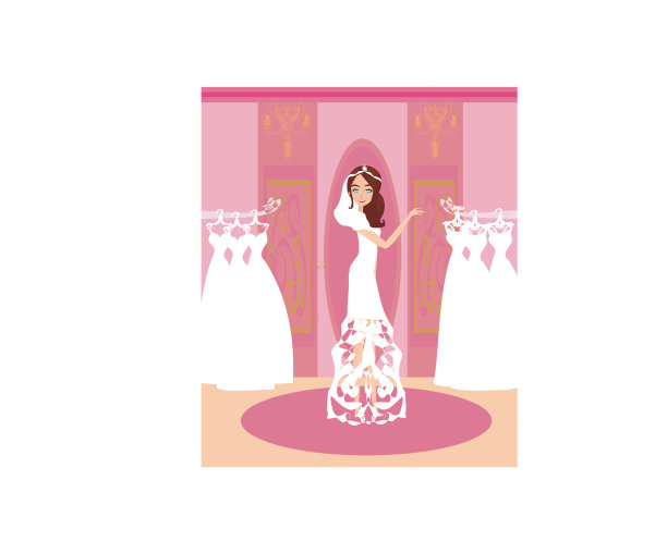 新娘购物快乐图片下载