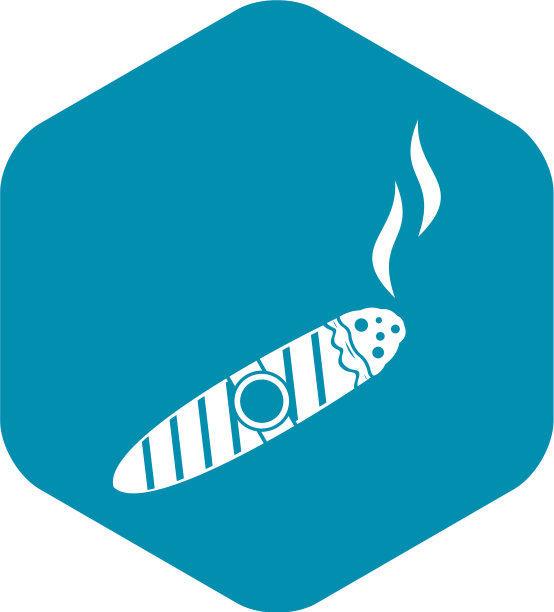 雪茄图标简约风格图片下载