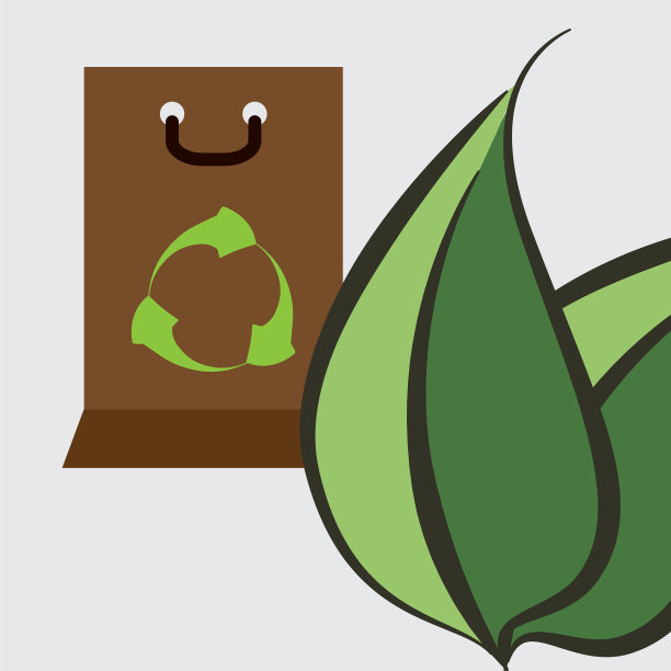 生态设计绿色概念地球保护标志图片下载