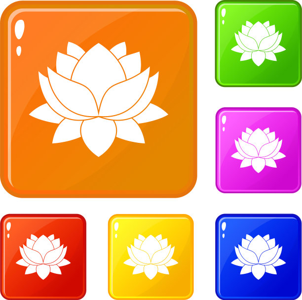 睡莲花图标设置颜色图片下载