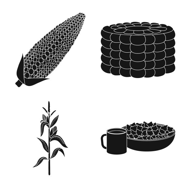 设计有机和素食标志套装图片下载