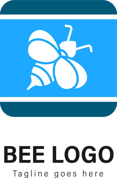 现代蜜蜂Logo模板设计图片下载