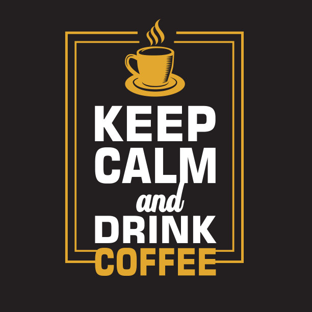 咖啡报价和说好的印刷设计图片下载