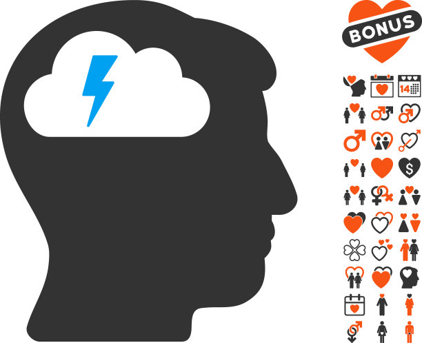 头脑风暴图标与约会奖金图片下载