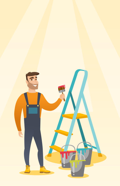 油漆刷画家图片下载