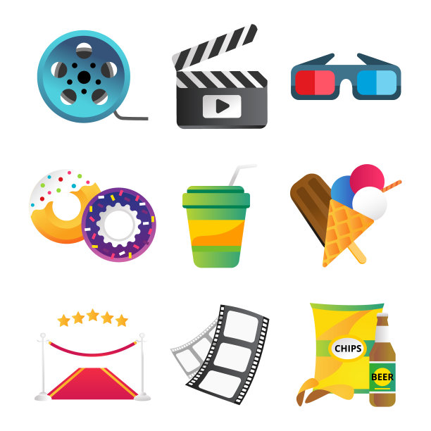 快餐和电影电影技术图片下载