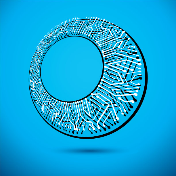 带有电子元件的电路板图片下载