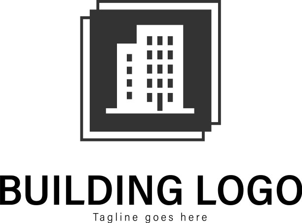 建筑标志模板设计图片下载