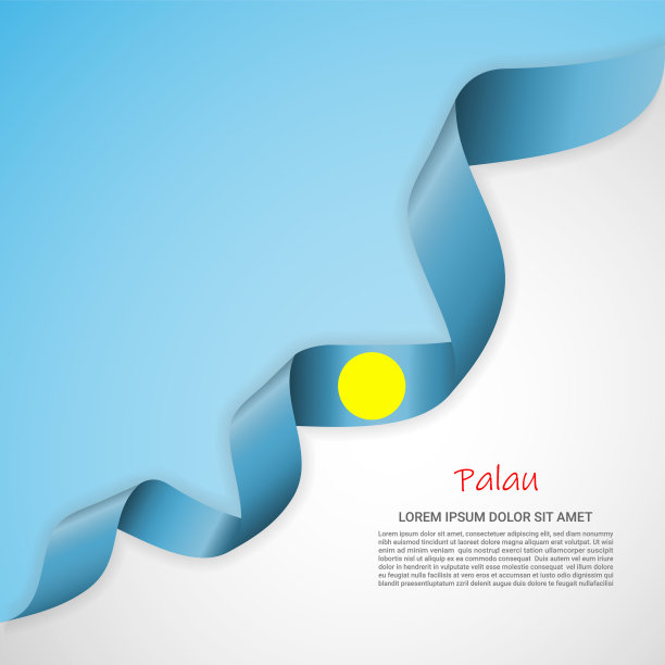 白色和蓝色的旗帜在飘扬图片下载