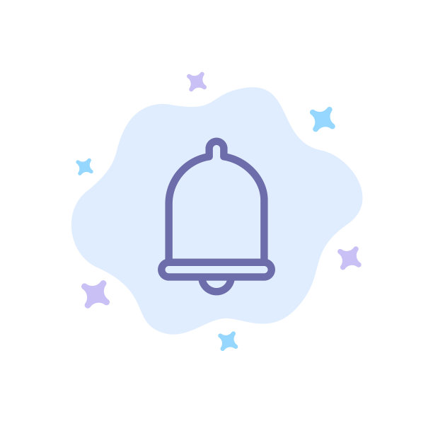 警报铃通知声音蓝色图标打开图片下载