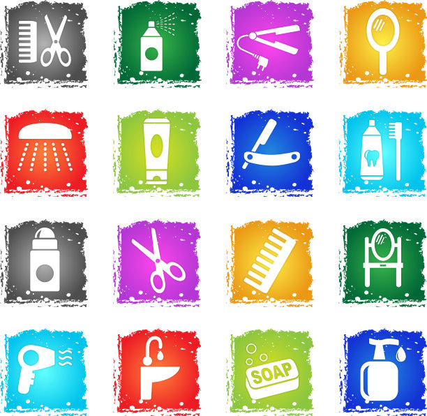 个人护理图标集图片下载