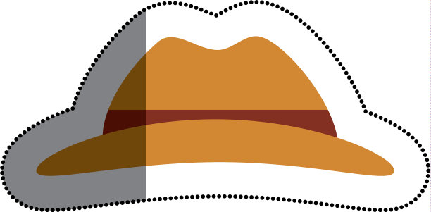 旅游帽孤立的图标图片下载