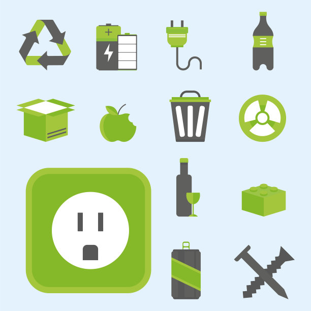 回收自然图标垃圾分类环境图片下载