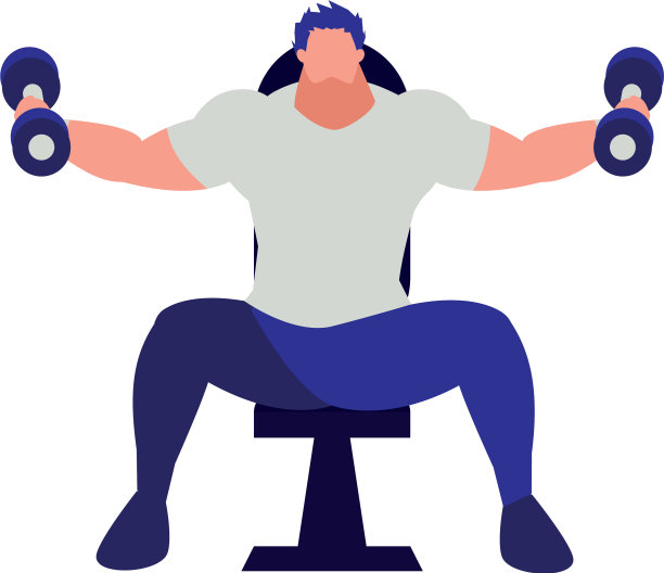 体操房里的运动员举重图片下载