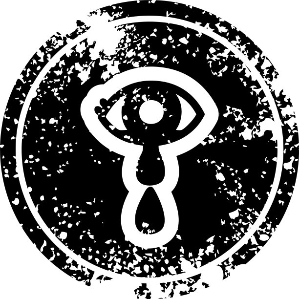 哭泣的眼睛痛苦的图标图片下载