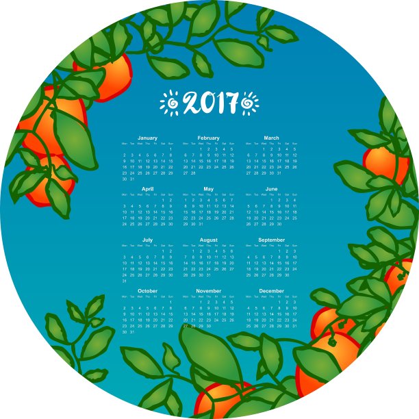 柑橘的枝条图片下载