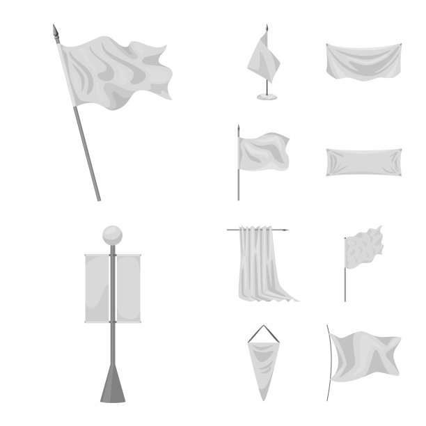 孤立的推广对象和纺织品符号图片下载