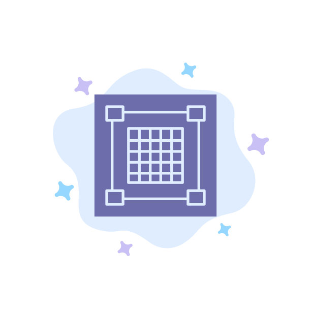 创意设计设计师图形网格蓝色图标图片下载