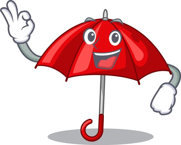 好吧，把红色雨伞放在吉祥物里图片下载