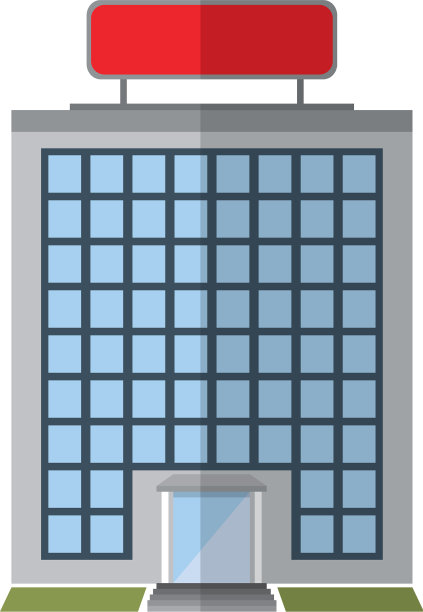 酒店建筑图标图片下载