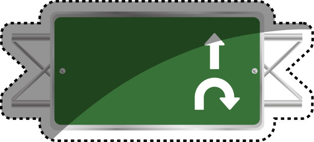 路标的方向图片下载