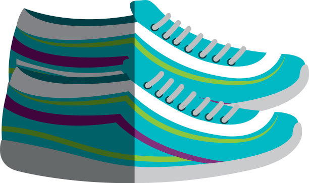 跑鞋孤立图标图片下载