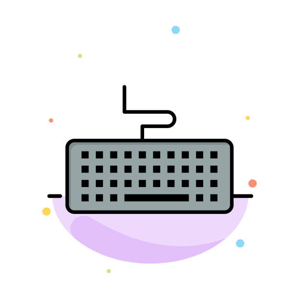 按键键盘硬件教育抽象平面图片下载