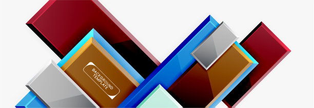 最小的方形横幅抽象背景图片下载