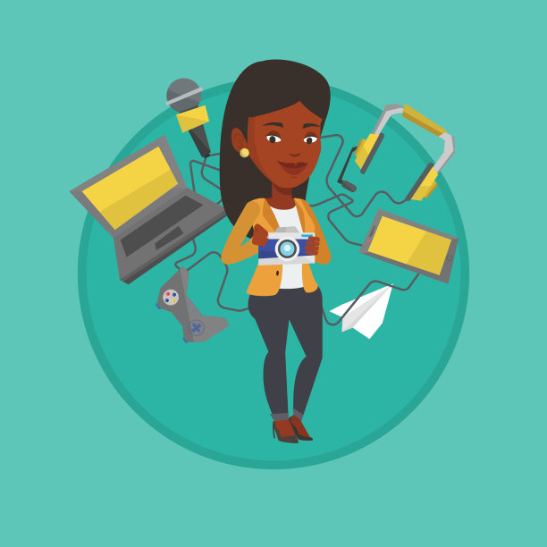 年轻女子身边都是她的小玩意儿图片下载