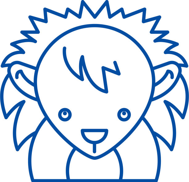 搞笑刺猬线图标概念搞笑刺猬图片下载