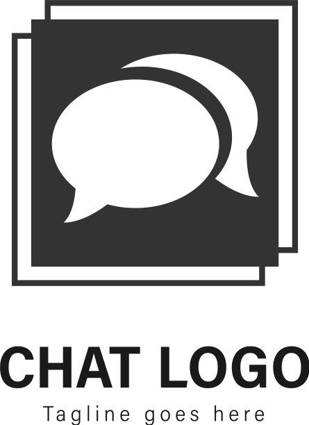 现代风格聊天Logo模板设计图片下载