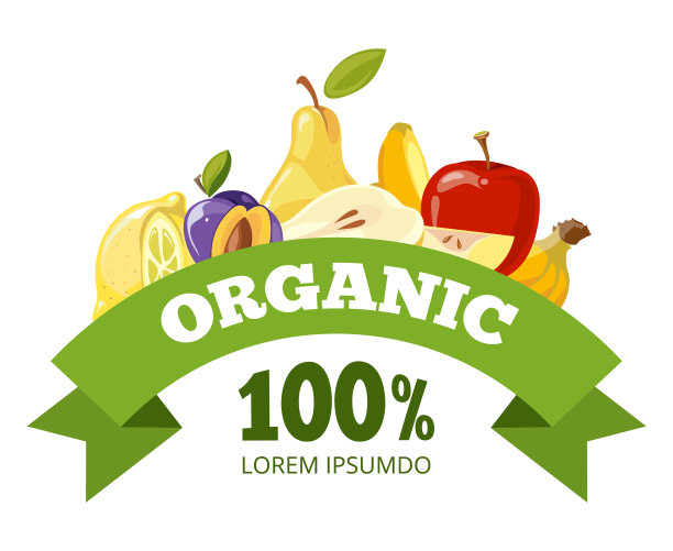 天然新鲜水果标识牌图片下载